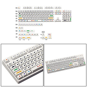 PC Mechanical Switch Keyboard Keycaps PBT Keycaps Dustproof Home White