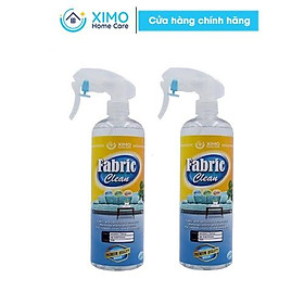 Mua Combo 2 Chai vệ sinh đồ vải nỉ Farbic Clean Ximo Home cho ghế sofa  thảm trải  ga giường  rèm  nội thất ô tô
