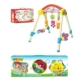 Combo đồ chơi kệ Ngôi nhà tuổi thơ có nhạc và bộ xúc xắc Fun for Baby