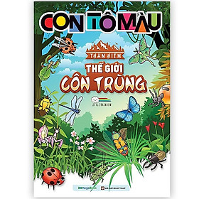 Sách Con tô màu - Thám Hiểm Thế Giới Khủng Long (24 Stickers)