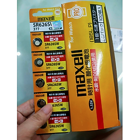 5 Viên Pin Đồng Hồ SR626 / SR621 / SR716 / SR521 / SR616 / SR516 / SR721 / SR920 / SR927 Maxell Chính Hãng