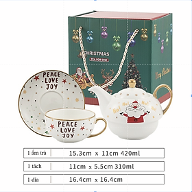 Mua Bộ Ấm Tách Trà Trang Trí Màu Đỏ  Trắng | Index Living Mall | Nhập Khẩu Thái Lan