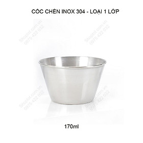 Mua BÁT CHÉN ĐỰNG GIA VỊ BẰNG INOX 304 LOẠI 1 LỚP 170ML