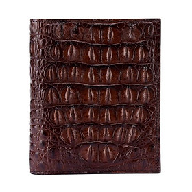 Ví Passport Huy Hoàng da cá sấu màu nâu đất HC9205