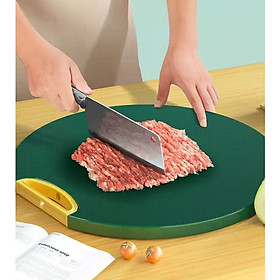 Mua Thớt xanh   thớt nhựa tròn   kháng khuẩn  chịu nhiệt   chống mốc   chống trơn trượt   xoay 360 độ   có tay cầm   thiết kế các đường gân giúp không để lại vết cắt   dễ dàng vệ sinh vô cùng tiện lợi 