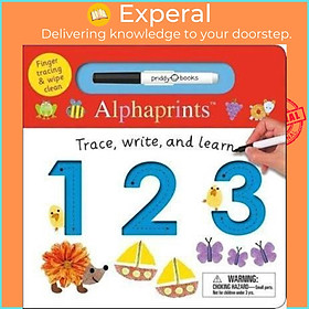 Sách - Alphaprints: Trace, Write, and Learn 123 : Finger Tracing & Wipe Clean by Roger Priddy (paperback)