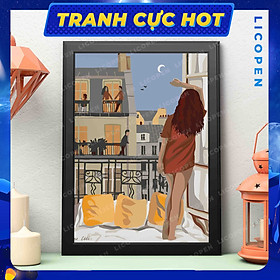 Mua Tranh Tô Màu Theo Số - Tranh Vintage Balcony - MS431