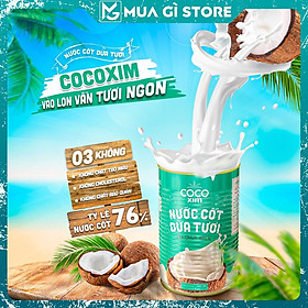 Nước cốt dừa tươi Cocoxim 12% béo dung tích 400ml Hộp, Giao hỏa tốc Hà Nội