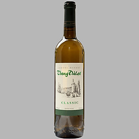 Rượu Vang Trắng Đà Lạt Classic White Wine 750ml 12% - Không kèm hộp