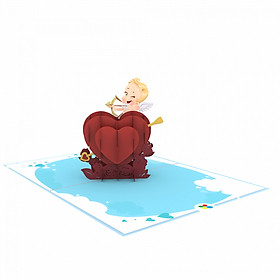 Thiệp 3D pop up Thần tình yêu Cupid