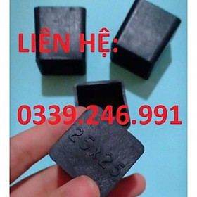 Mua 10 chiếc KT 25x25 chụp ngoài  đế cao su bọc ngoài chân bàn ghế  ống hộp