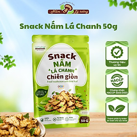 Snack Nấm Lá Chanh Chiên Giòn Lý Tưởng 50g, Sản Phẩm Đạt Chứng Nhận OCOP 3 Sao Của Thành Phố Hà Nội