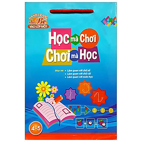 [Download Sách] Bộ Túi Hành Trang Cho Bé Vào Lớp 1 - Học Mà Chơi Chơi Mà Học (4-5 Tuổi)