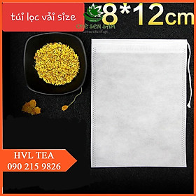 Mua 100 Túi Lọc Vải  Thảo Dược 8x12CM️ằng Vải Không Dệt Có Dây Buộc️