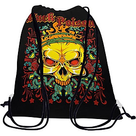 Túi rút Dark Poison đầu lâu vàng - BDAT039