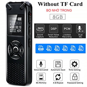Mua ROGTZ - Máy Ghi Âm Chuyên Nghiệp V91 Chip Xử Lý ATJ21275 Bộ nhớ 8Gb Loa ngoài Mic Thu Âm Kép Định dạng Nhiều chế độ ghi âm Ghi MP3/Wav Hỗ trợ Thẻ Nhớ Ngoài Màn hình LCD Pin 410mAh Thời gian Ghi 581 Giờ Mật Khẩu Bảo Vệ Hỗ trợ Đa Ngôn Ngữ - Hàng Chính Hãng