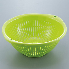 Mua Bộ 2 rổ nhựa tròn có tay cầm hai bên (màu xanh) - Hàng nội địa Nhật