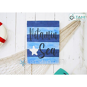 Mua Tranh gỗ treo tường phong cách biển Vitamin Sea TRG-24