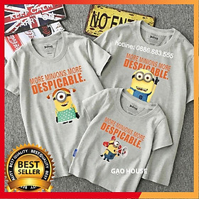 Áo Gia Đình In Hình Dễ Thương Cực Đẹp Cotton co dãn 4 chiều
