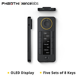 Điều Khiển Remote Xencelabs Quick Keys Không Dây Màn Hình OLED 40 Phím Tắt Và Vòng Dial - Hàng Chính Hãng