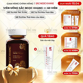 Viên Uống Sắc Ngọc Khang ++ chống lão hóa da, giảm nám, tàn nhang cao cấp (Hộp 60 Viên)
