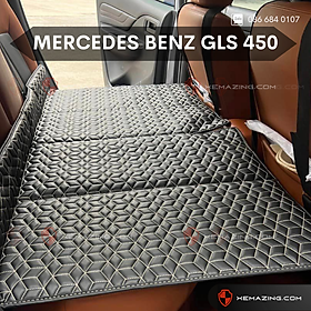 Đệm Nằm ô tô MERCEDES BENZ GLS 450 - Thiết kế 4 Khay Dọc Trợ Lực - Đệm không bơm như đệm hơi ô tô
