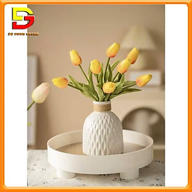 Lọ Hoa Bình Hoa Tulip Để Bàn Cao 35cm Trang Trí Phòng Khách Bàn Học DG-560