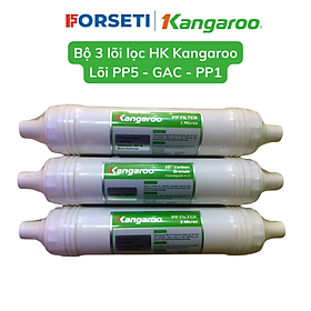 Lõi lọc nước 123 đúc Kangaroo -Hàng chính hãng - sử dụng cho máy : KG100HK, KA10A4, KG10A5, KG100ES, KG100ES1, KG100EO, KG10A6S