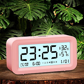 Digital Alarm Clock with Temperature Date Large Display Simple for Bedroom