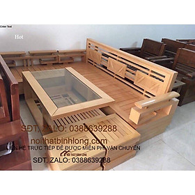Mua Bàn ghế Phòng Khách bộ góc sồi mẫu 89