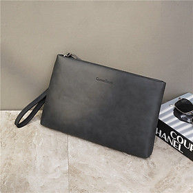 Simple fashion all-match wrist bag men's tide brand clutch bag casual men's clutch bag Korean soft leather bag ipad bag