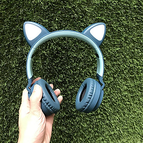 Mua Tai nghe mèo headphone đàm thoại 2 chiều không dây chụp tai bluetooth có đèn âm bass tốt