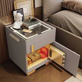 Mua  Két Sắt  Tủ Đầu Giường Tích Hợp Két Sắt  Két Sắt An Toàn Tích Hợp Tab Đầu Giường Đa Năng Sạc Điện Thoại Ổ USB Đèn Led Đa Năng 5 Trong 1