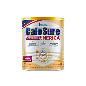 Sữa bột CaloSure America+ lon 400g - Tăng cường miễn dịch và sức khoẻ tim mạch, Bữa ăn bổ sung hợp lý cho người bệnh tiểu đường