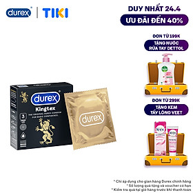 Bao cao su Durex Kingtex 3 bao