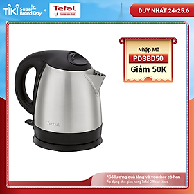 Bình đun siêu tốc Tefal KI431D10 - inox - 1800W, 1.2L - Hàng chính hãng