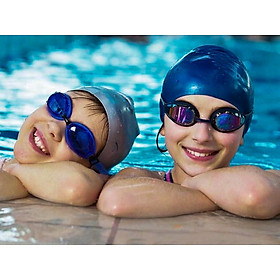 Kính Bơi Chính Hãng Tráng Bạc Chống Tia UV Kèm Mũ Bơi, Có Bịt Tai Chống Nước Cao Cấp
