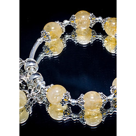Vòng phong thủy Thạch anh vàng (Citrine) tự nhiên AAAA #VT025