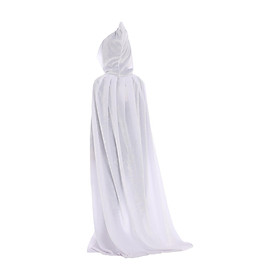 Halloween Hooded Cloak Velvet Cape Unisex Kids Long Cloak Fancy Dress Role Cosplay Costumes Outwear Halloween Party Prop