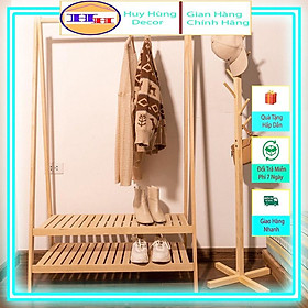 Mua Giá treo quần áo gỗ 2 tầng Kệ chữ A 2 tầng hàng xuất khẩu
