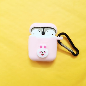 Mua Airpods case  Ốp bảo vệ dành cho Airpods - Hình chú thỏ trắng