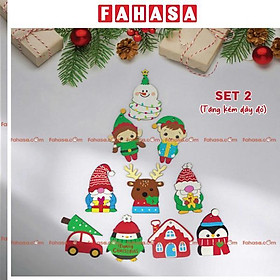 Set Dây Treo Gỗ - Trang Trí Giáng Sinh - Kèm Dây Đỏ - Bách Mộc 2