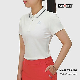 Áo Polo Nữ ngắn tay AM SPORT1 PLW212 có cổ bo dệt, chất liệu Coolmax nhẹ mát, thoáng khí, nhanh khô, không bai xù