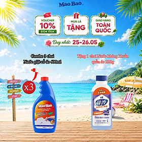 Combo 03 Chai Nước Giặt Cổ Áo Mao Bao 600ml