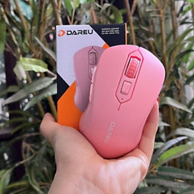 Mua Chuột Không Dây Dareu LM115 màu hồng cực cute - Hàng chính hãng