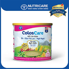 Bột ăn dặm Nutricare Coloscare Bò - Đậu Hà lan - Ngô ngọt 200g