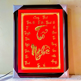 Mua Bài vị thờ Tổ Nghề Tổ Nghiệp dát vàng 24 K cao 40cm phù hợp mọi ngành nghề đem lại thịnh vượng –phát triển