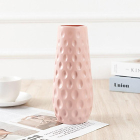Mua Bình lọ hoa nhựa SÓNG CHẤM phong cách Bắc Âu - Hoa giả lụa trang trí nhà đẹp  sự kiện  đám cưới