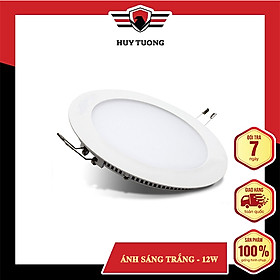 Mua Đèn led âm trần tròn  đèn ốp trần ánh sáng trắng siêu mỏng cao cấp công suất 6W / 9W / 12W / 18W - Huy Tưởng