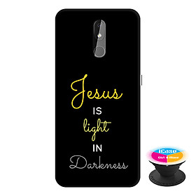 Ốp lưng điện thoại Nokia 3.2 hình Jesus Is Light tặng kèm giá đỡ điện thoại iCase xinh xắn - Hàng chính hãng